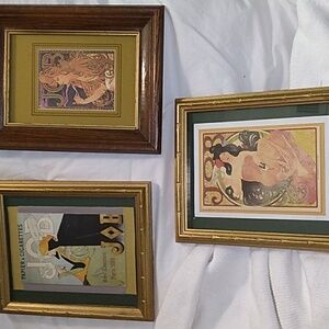 Antique art nouveau advertisement decor